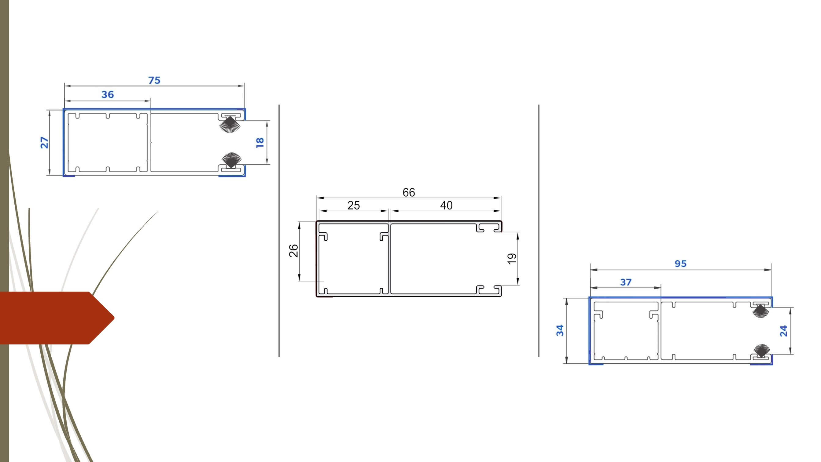 Alu Führungsschienen Rolltor Maxi Führung Alu Führungsschienen Rolltor Maxi Führung