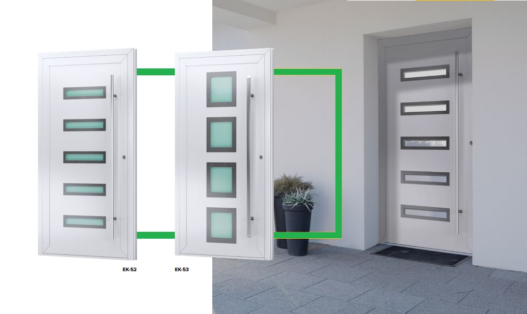 Moderne Haustürfüllungen nach Maß