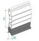 Preview: Rolltor Garagentor RT77, bis Breite 2800 mm | ALU-Lamelle 77 mm