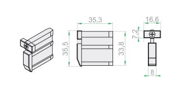 Endleisten Endkappe Arretierung