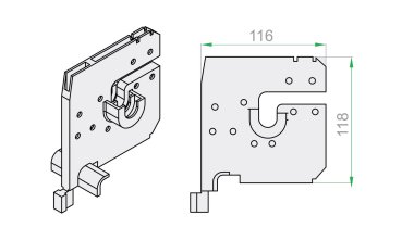 Kastenteilung RKM201 für CC, TL Kasten