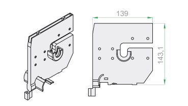 Kastenteilung RKM201 für CC, TL Kasten