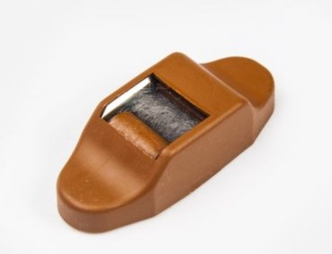 Gurtführung Goldeiche mit Rolle und Bürstendichtung für Rollladenband bis 14 mm