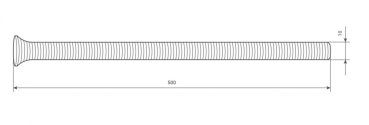 Spiralfeder Ø10 mm, Länge 500 mm