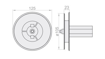 Gurtscheibe mit Walzenkapsel Kasten CC oder TL Mini