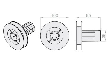 Gurtscheibe mit Walzenkapsel für VBO