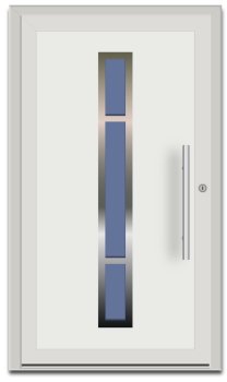 Haustürfüllung Modell 03 in ALU