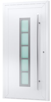Moderne Haustürfüllung in Weiß oder Farbe