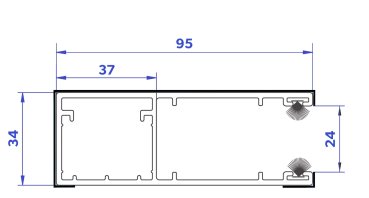 Maxi Führungsschiene für Rolltore