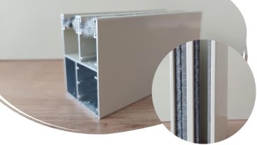 ALu Führungsschiene für Insektenrollo am Vorbaurollladen