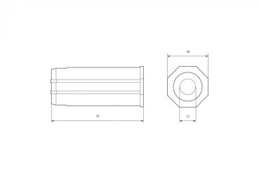 Mini Walzenkapsel mit Lager