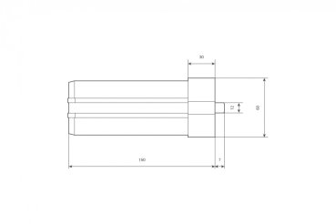 Maxi Rollladen Walzenkapsel L70mm Lang