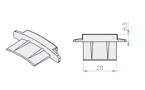 Arretierungsstücke ALU Rollladen 39mm