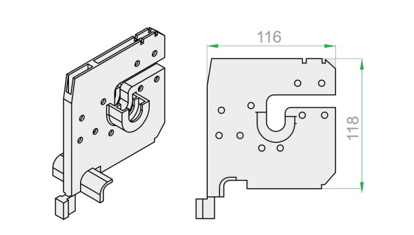 Kastenteilung RKM201 für CC, TL Kasten