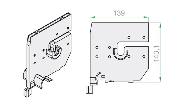 Kastenteilung RKM201 für CC, TL Kasten