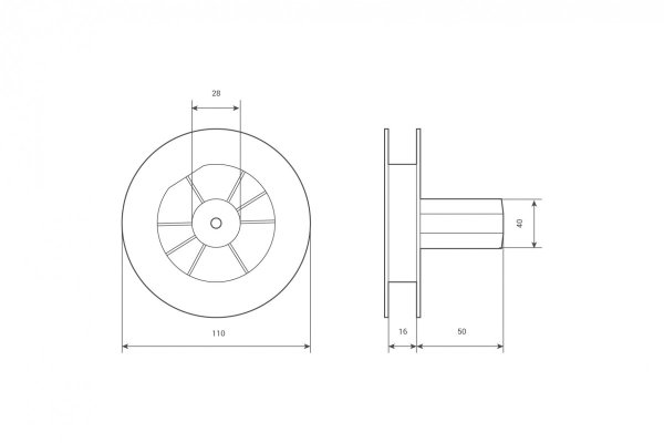 Gurtscheibe 110er mit Walzenkapsel kurz 50mmm