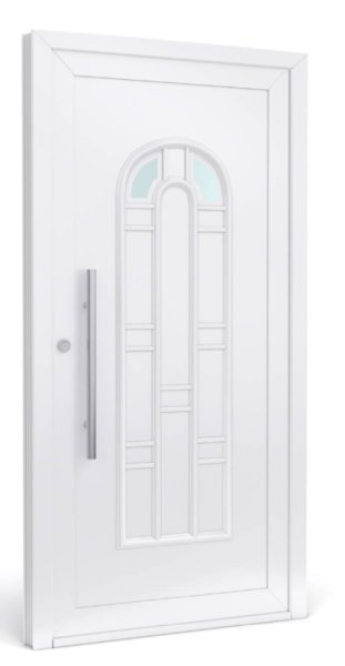 Klassische Haustür Einsatzfüllung mit Satinato Glas