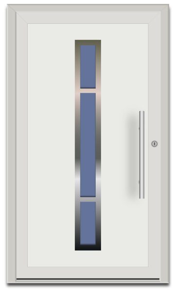 Haustürfüllung Modell 03 in ALU