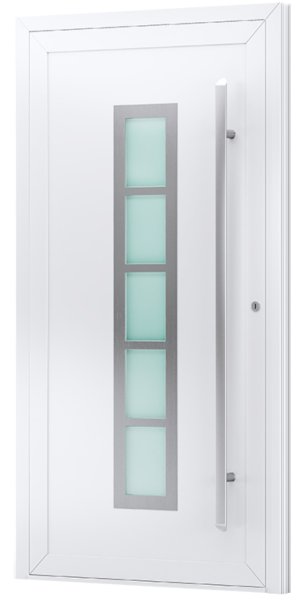 Moderne Haustürfüllung in Weiß oder Farbe