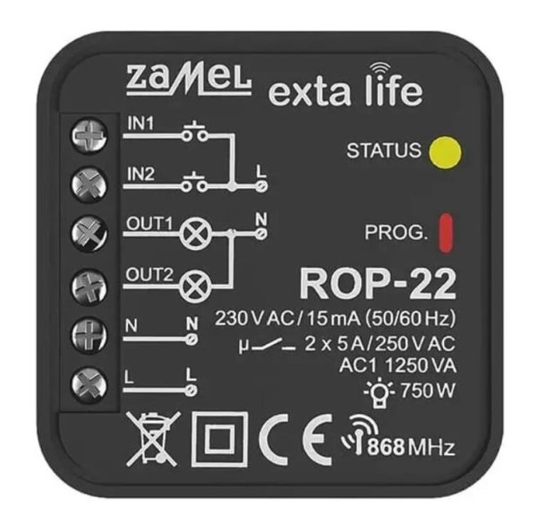 Funkempfänger ROP-22 für Rollladen Steuerung