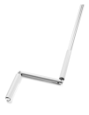 Kurbelstange in Weiß 150cm Lang